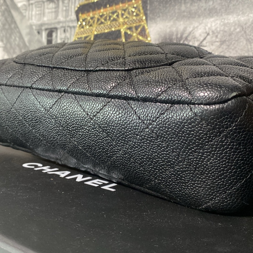 Chanel Caviar Quilted Medium Double Flap Black 💃🏻 - Picture 7 of 12